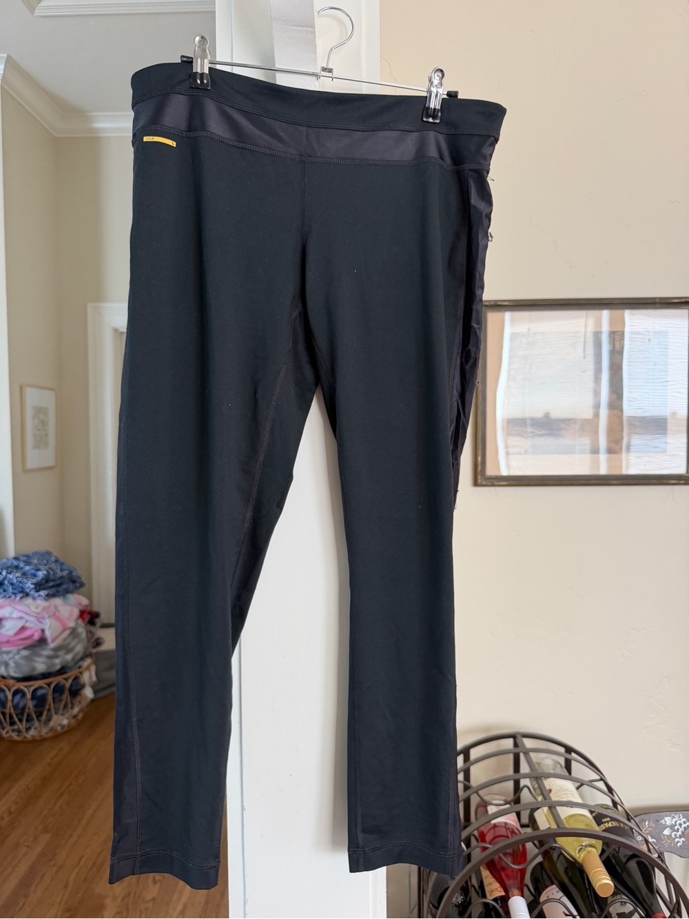 Lot of three pairs Lole Black Athletic Leggings with Subtle Side Detail